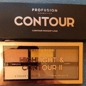 Profusion Cosmetics Highlight & Contour II Palette – Gold and Brown Tones